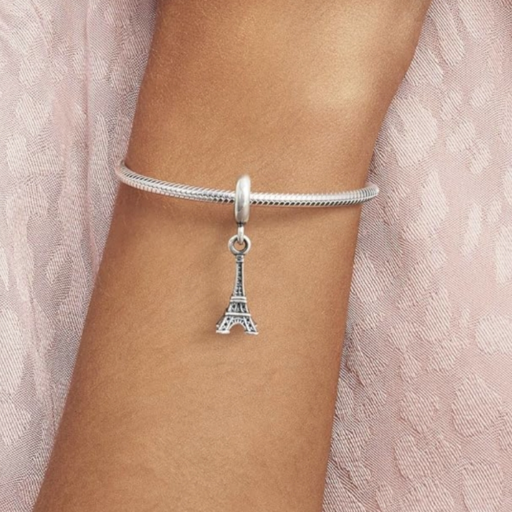 Pandora compatible charm torre Eiffel  charm for bracelet silver s925 - Picture 3 of 4